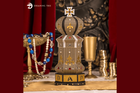 Chess King Box SVG: 3D Objects for Blogs