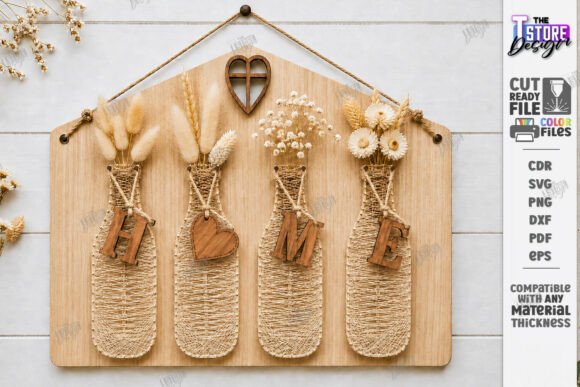 DIY String Art Wall Vase Laser Cut CNC: A Unique Asset for Wall Decor Projects