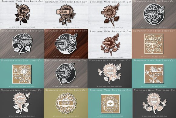 Floral Custom Name Sign Wall Art Bundle Review