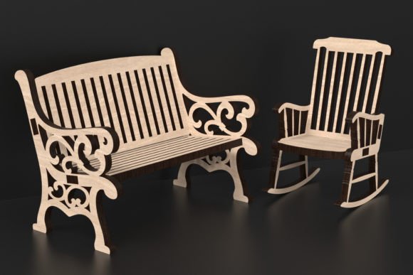 Laser Cut Bench Rocking Chair Svg File Review for Real Projects