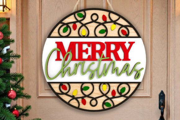 Merry Christmas Door Sign Laser Cut SVG Review for Marketers