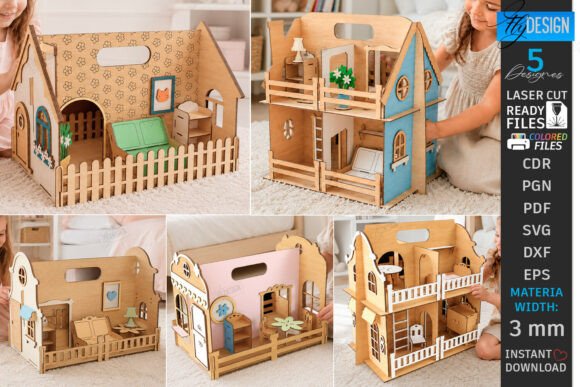 Portable Doll Houses Laser Cut Bundle Review