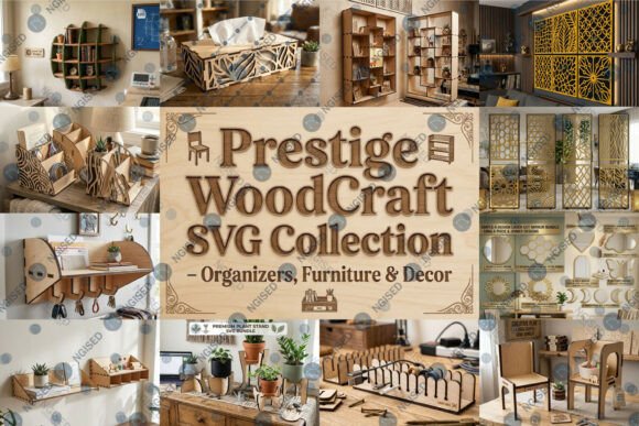 Prestige WoodCraft SVG: Laser Cutting & Home Decor