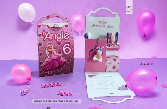 Princess Activity Stationary Gift Box: A Laser Cutting Design for Creative Branding