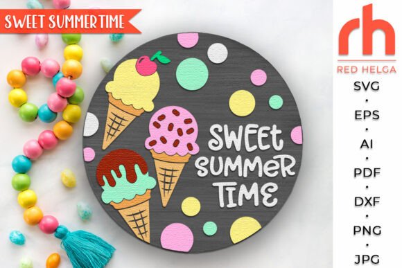 Sweet SummerTime SVG: A Versatile Laser Cutting Design for Signs and Branding
