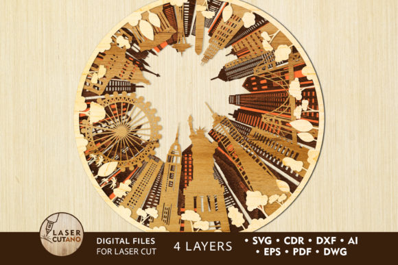 USA Multilayer Laser Cut File for Craft: A Designer’s Take on Wall Decor and Branding Potential